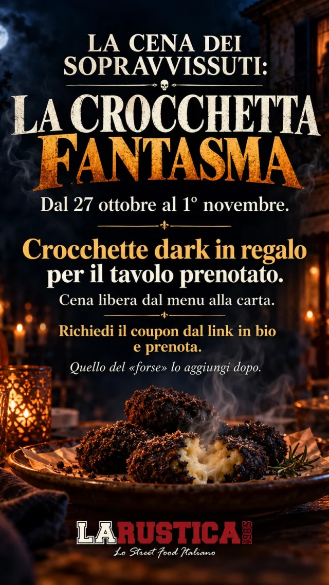 Link alla tortur…ehm alla PROMO in BIO 👻

#larustica #santeramo #pizza #halloween #panuozzo